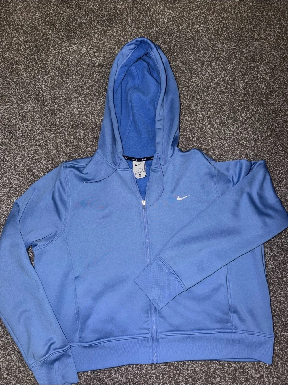Nike Light Blue Full-Zip Hoodie Jacket